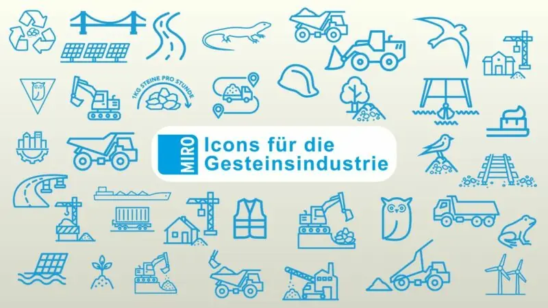 Einheitliche Bildsprache für die Gesteinsindustrie: Das neue MIRO-Icon-Set ist da!