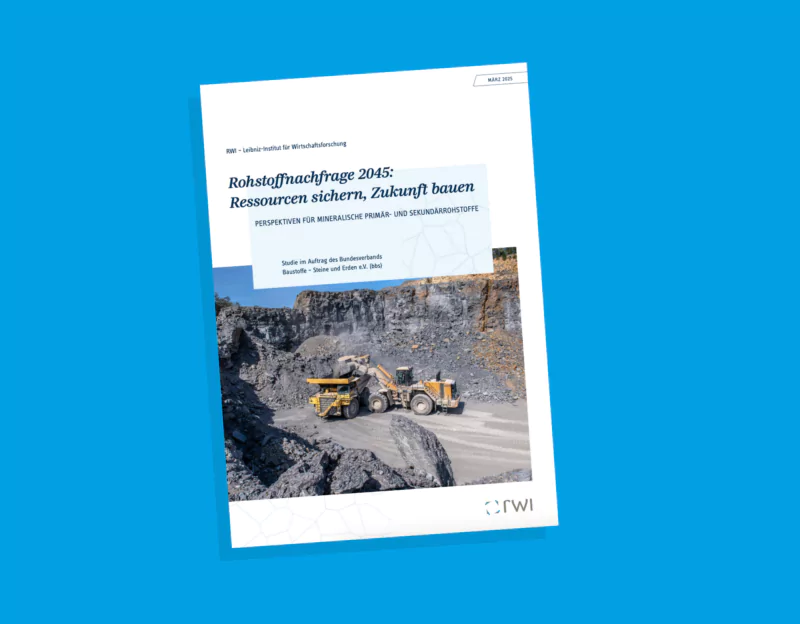 Neue Studie: Mineralische Rohstoffe bleiben unverzichtbar