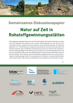 Gemeinsames Diskussionspapier Natur auf Zeit in Rohstoffge