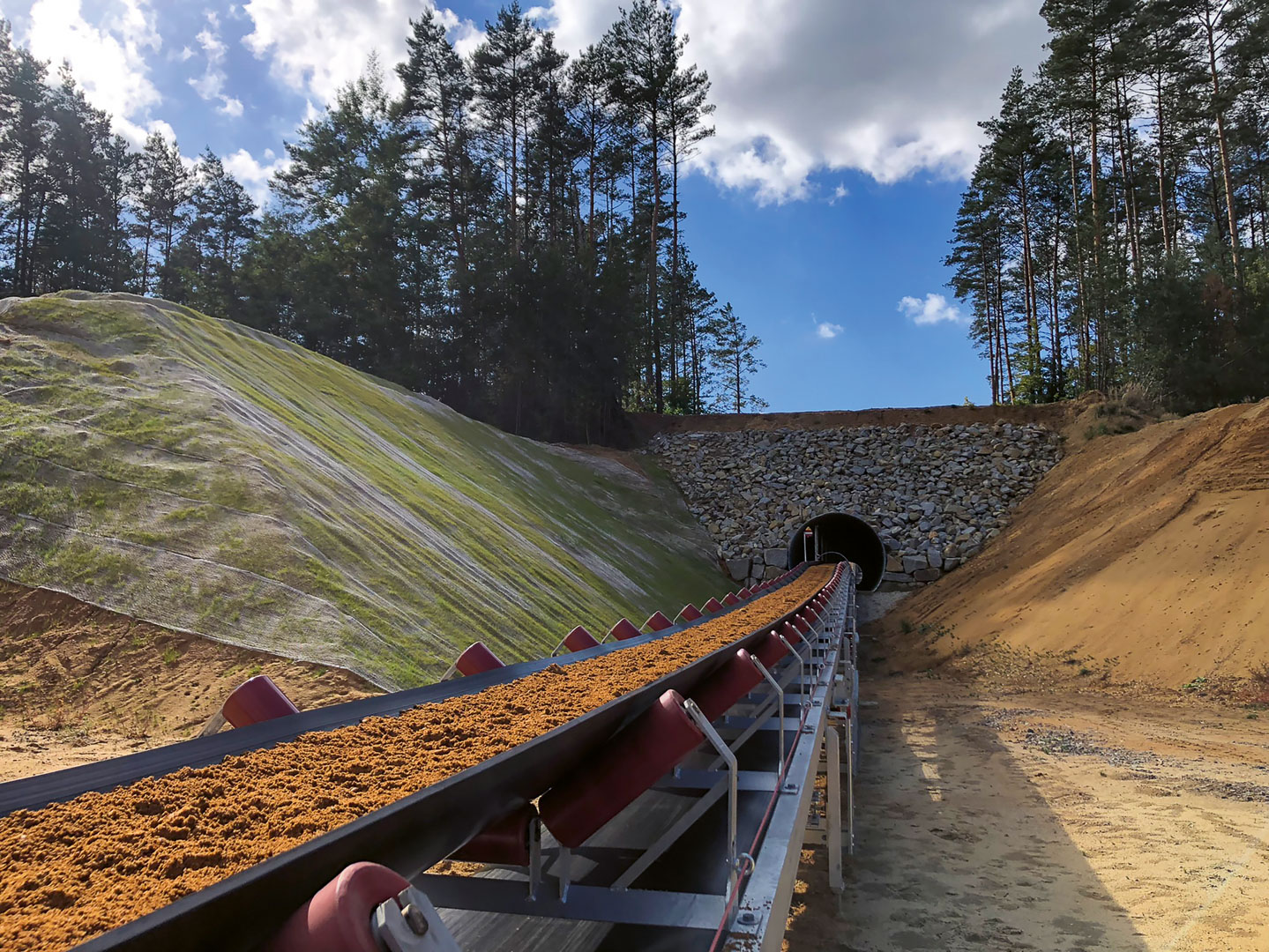 Bandanlage zur Anbindung eines neuen Gewinnungsfeldes
