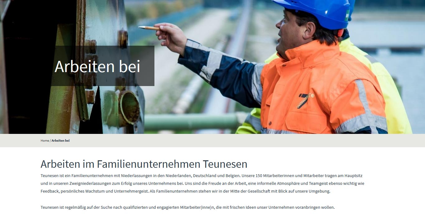 Die neu gestaltete Website dient der strategischen Unternehmenskommunikation.